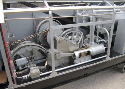 A look at the internal components of the Marion steam shovel.