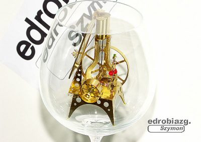 A tiny solar-powered steam engine.