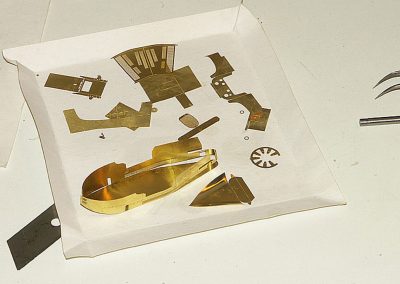 Building a tiny brass Bugatti.