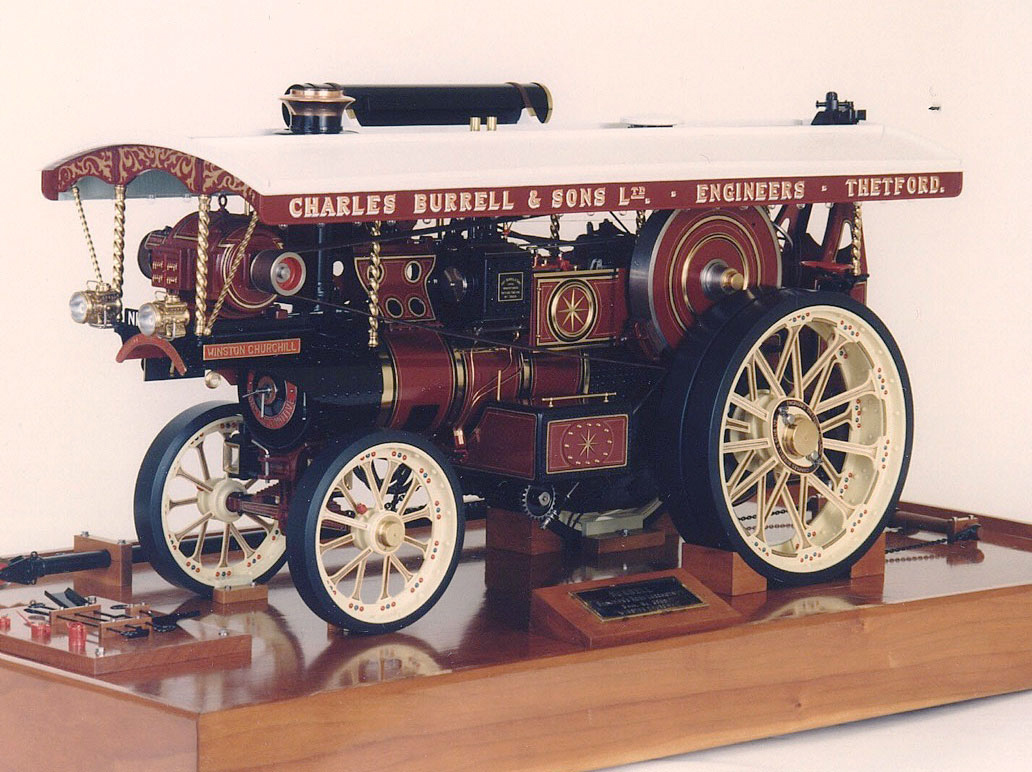 1922 Burrell Showman’s Engine Cherry's scale model of a 1922 Burrell showman's engine.