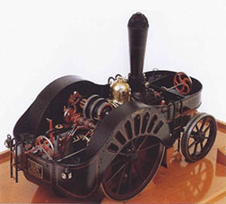 Steam Elephant Model Cherry's finished model of the "Steam Elephant" traction engine.
