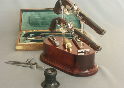 Michel's pair of miniature Boutet dueling pistols.