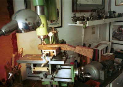A look inside Michel's shop.