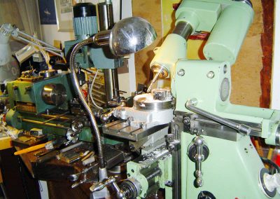 A look at Michel's setup for a milling operation.