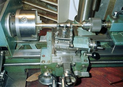 Machining a barrel for the miniature blunderbuss.