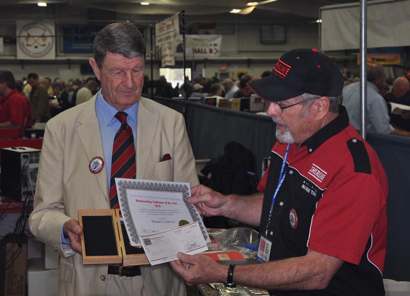 Michel Lefaivre Receiving His Craftsman of the Year Award Michel Lefaivre (left) receiving his award for Craftsman of the Year in 2010.