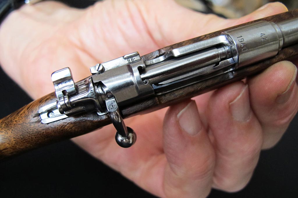 Mauser 98K Carbine A close view of the 1/3 scale Mauser bolt-action system.