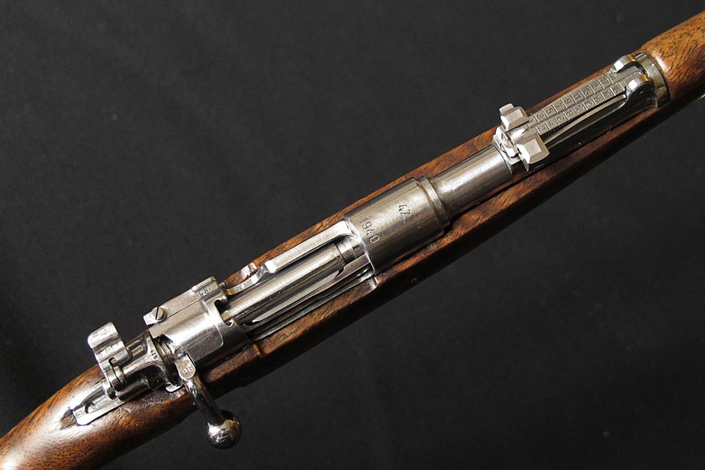 Mauser 98K Carbine Detail A top view of the 1/3 scale Mauser rifle.