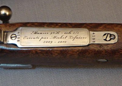 A look at the engraving on the magazine floor plate.