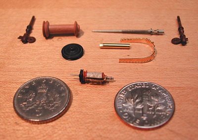 French spinning wheel parts.