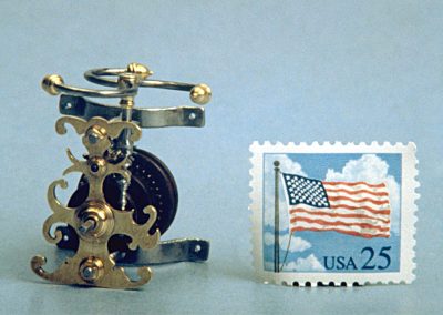 A tiny clock jack.