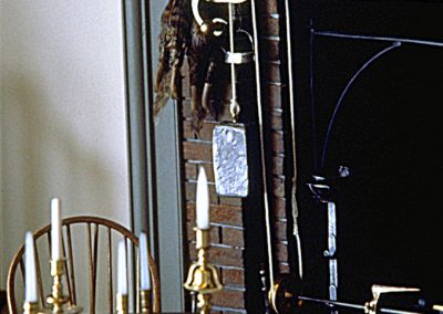 A miniature hearth scene made by Bill.