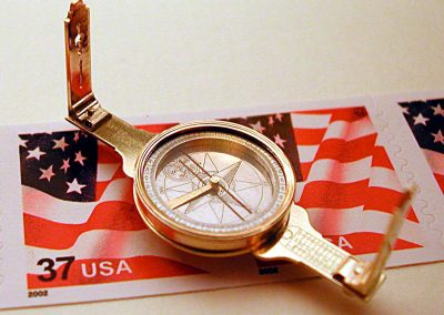 Miniature Goldsmith Chandlee Surveyor’s Compass.