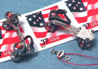 Tiny vintage roller skates.