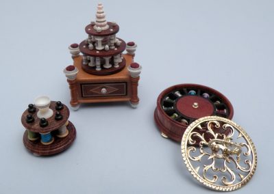 A tiny sewing kit built by Bill.