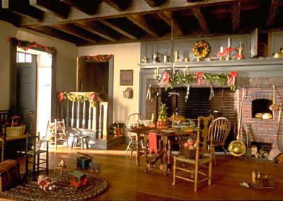 A peek inside the Twin Manors house.