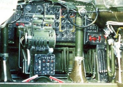 The cockpit is complete down to the instrument faces.