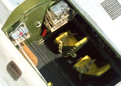 A look inside the B-17 interior.