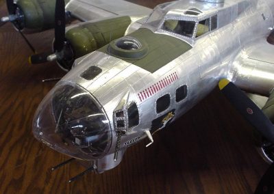 A close-up of the B-17 nose.