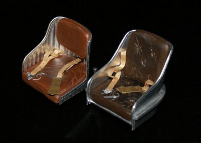 Passenger seats include padding and seatbelts.Passenger seats include padding and seatbelts.