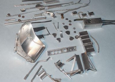 Seat and cockpit components take shape.