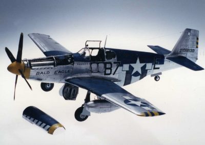 Another view of the P-51 Mustang.