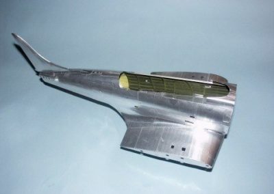 This photo shows the plane during the early phases of construction.