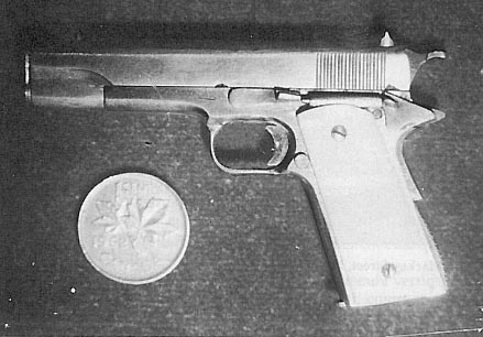 David’s First Miniature Gun David’s first miniature, a 1/4 scale Colt Model 1911 pistol.