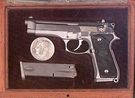 1/3 Scale Baretta David's 1/3 scale Baretta with miniature clip.