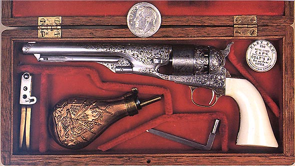 Colt 1851 Navy Revolver A 2/5 scale Colt 1851 Navy revolver.