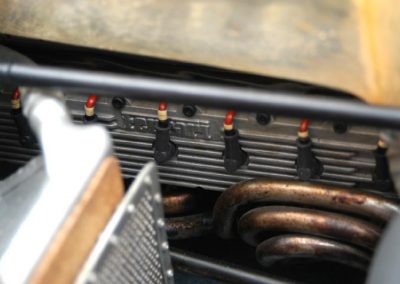 A look at the side cover of the engine.