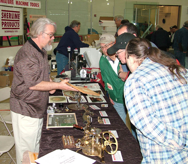 Roger Showing His Work at the NAMES Expo Roger showing some of his work at the 2004 NAMES Expo.