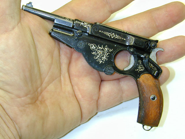 1/2 Scale 1896 Bergmann Pistol Roger's 1/2 scale 1896 Bergmann pistol.