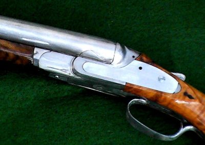 A close look at the shotgun.