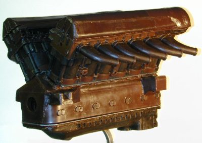 The wax mold for the Merlin engine.