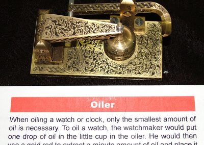 Roger's detailed oiler on display.