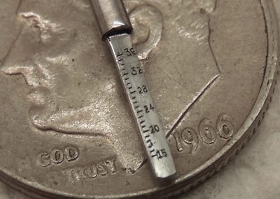 Roger also engraved the number scale on this tiny 1/8 scale air pressure gauge.