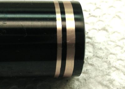 The Ruger barrel after bluing.