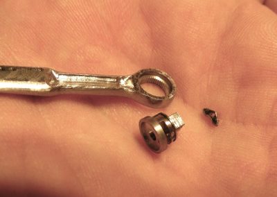 Miniature Sears Craftsman ratchet wrench.