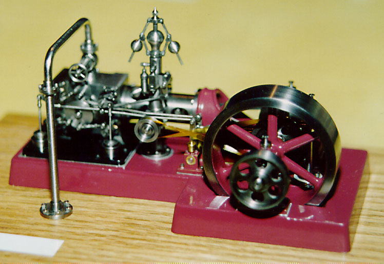 Miniature Corliss Engine Bill's contest-winning miniature Corliss engine.