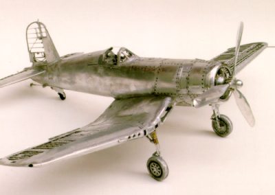 The covered side of Augie's first corsair model.