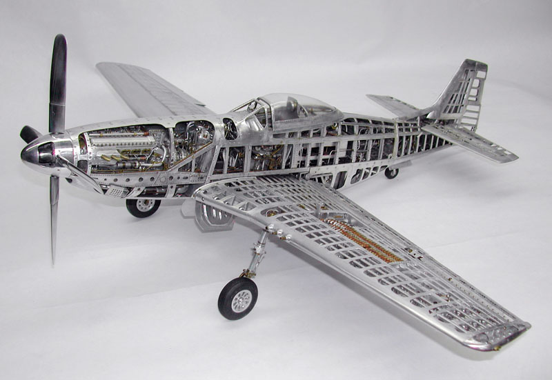 Model P-51 Mustang Young Park’s completed model P-51 Mustang.