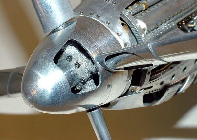 The aluminum Mustang nose.