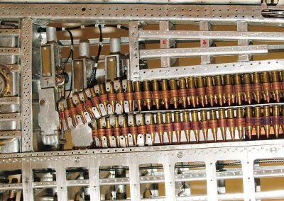 A close-up of the Mustang machine gun.