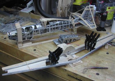 The Mustang was still in early construction here.