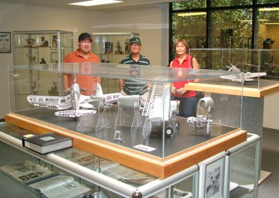 This photo shows Young’s niece, Claudia Kobayashi, and her family on a visit to the Craftsmanship Museum.