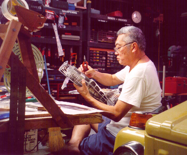 Young at Work Young Park at work in his shop.