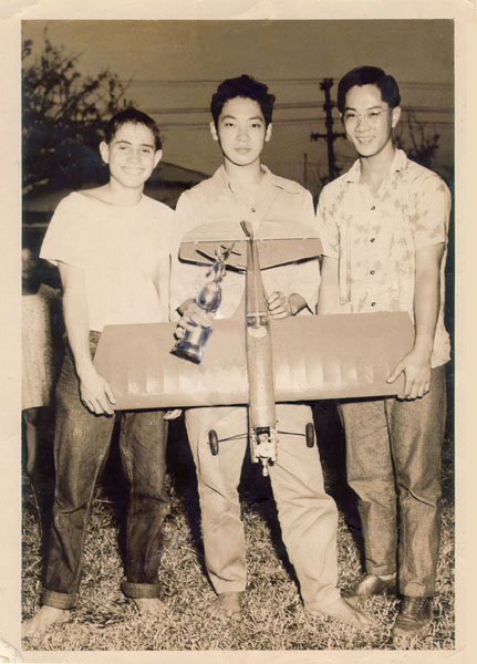 Young Park and Friends Young C. Park (center) in 1947 at age 15, flanked by friend and mentor Louie Carvalho (left).