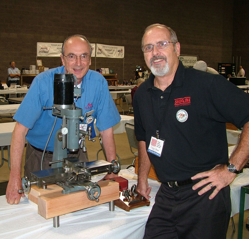Dr. Bob Kradjian and Craig Libuse Dr. Bob Kradjian (left) and Craig Libuse with Alan's Cygnet mill.