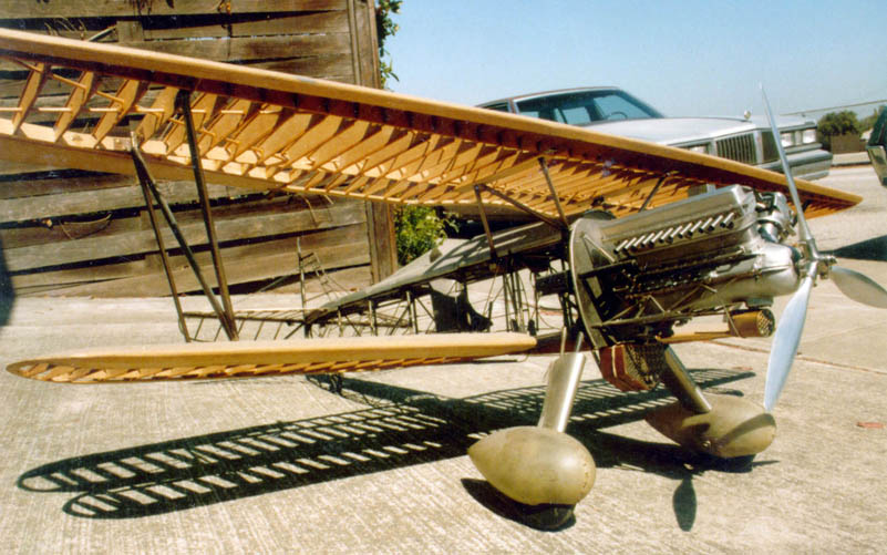 1/6 Scale Curtiss-Wright P-6E Hawk Biplane The scale model Curtiss biplane.